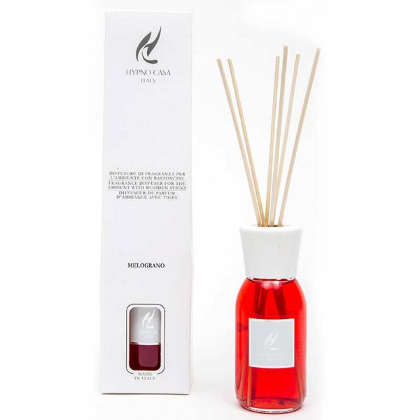 Diffusore per ambiente con bastoncini 100 ml. Melograno