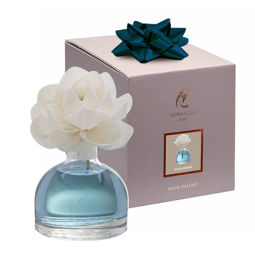 Profumatore ambiente con fiore Acqua Marina 100 ml