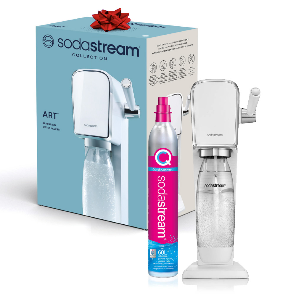 Gasatore Sodastream Art bianco con bottiglia