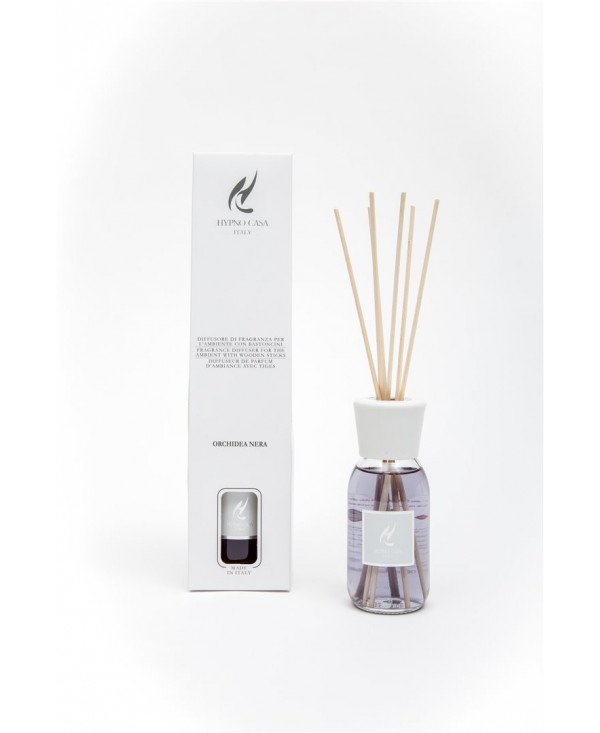 Diffusore per ambiente con bastoncini 100 ml. Orchidea Nera