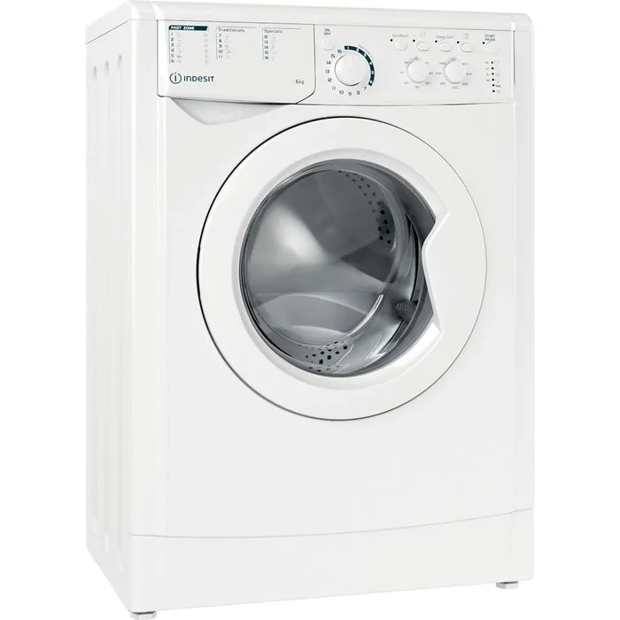 Lavatrice a libera installazione 6 kg Indesit EWSC 61251 W EU N