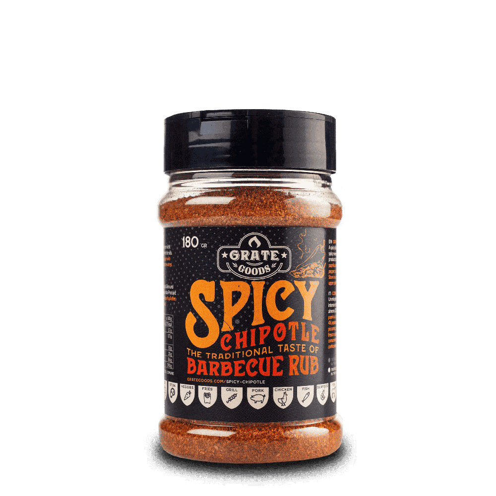 Rub Barbecue piccante  Spicy Chipotle 180 gr Grate Goods