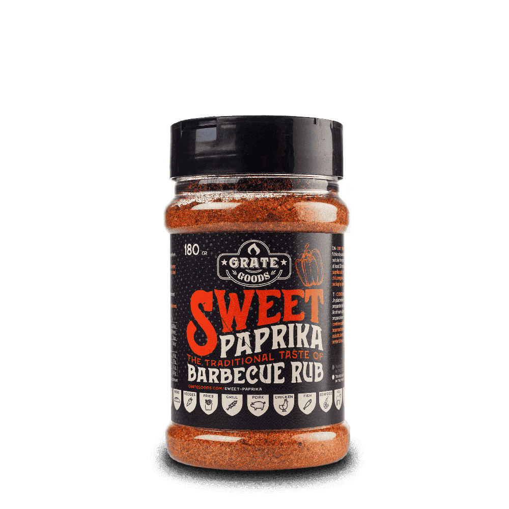 Rub Barbecue Sweet Paprika 180 gr Grate Goods