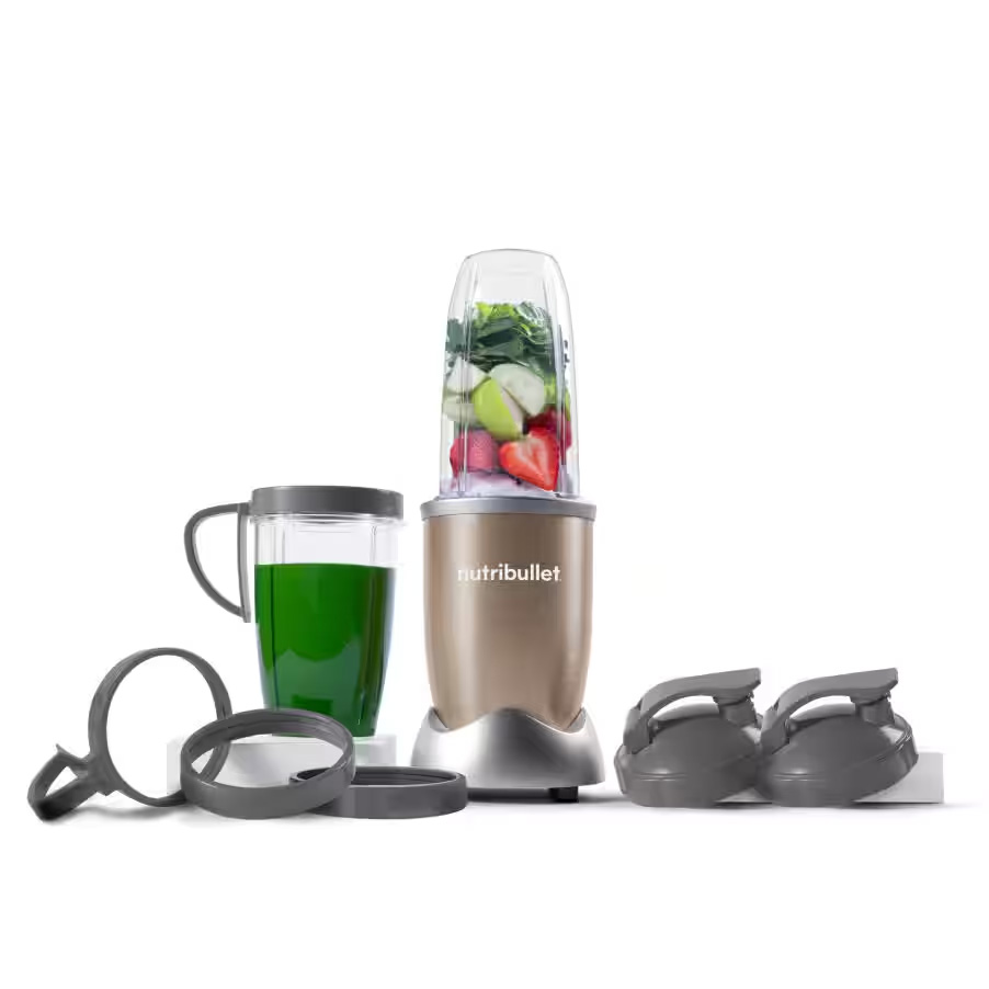 Nutribullet Pro 900 frullatore 900 W con 7 accessori champagne