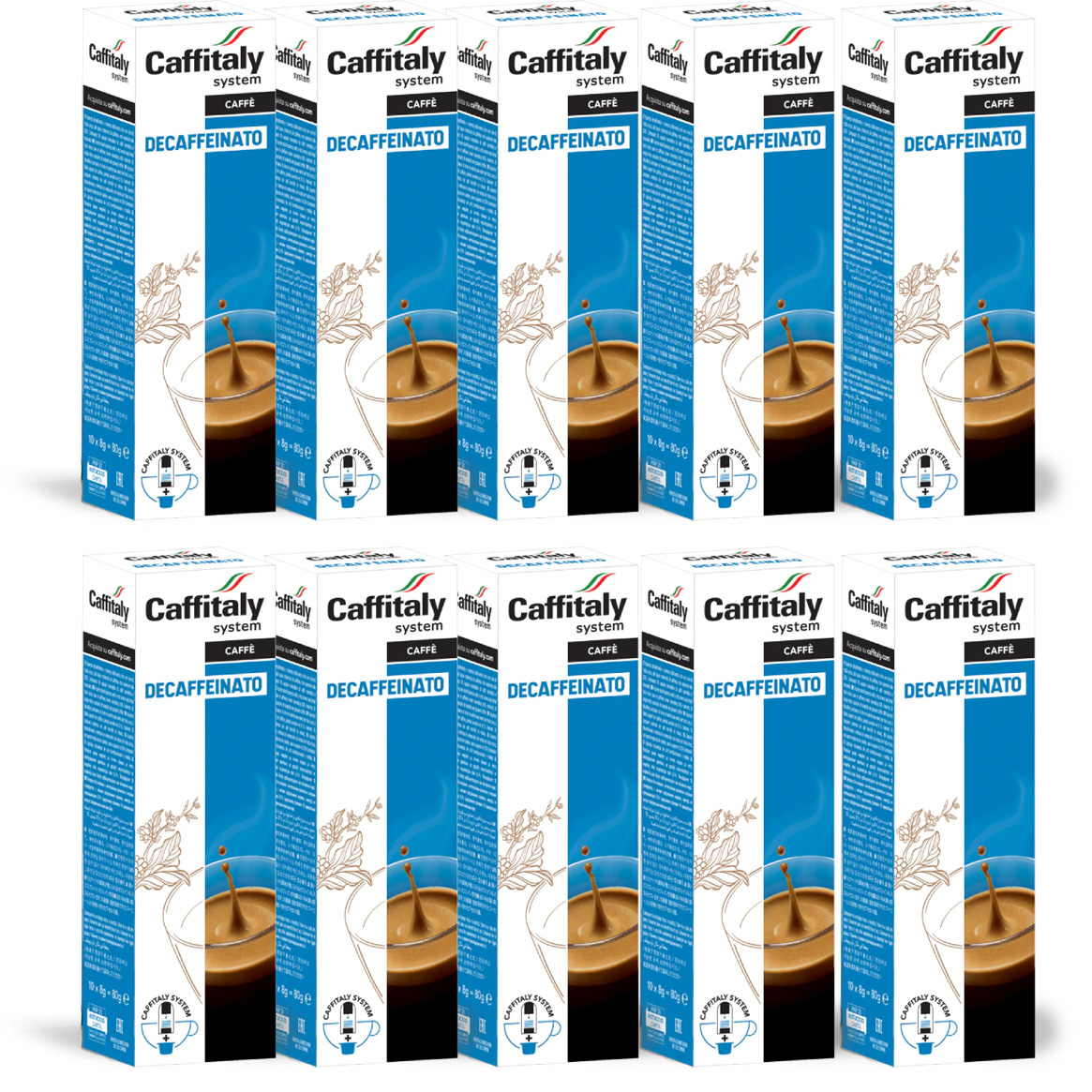 100 Capsule Caffè Decaffeinato Ecaffè