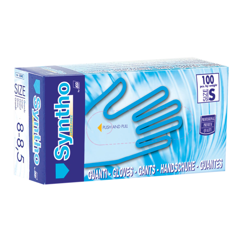 Confezione da 100 Guanti in nitrile Syntho Powder free taglia L