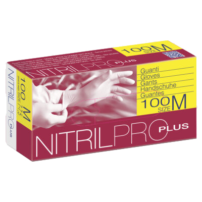 Confezione da 100 Guanti in nitrile Pro Plus taglia S