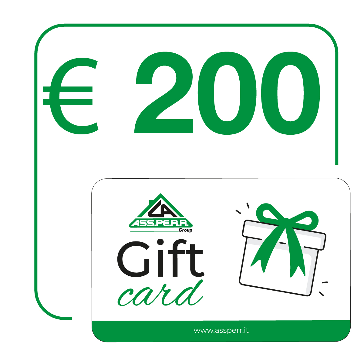 Gift Card Fisica Assperr € 200 valida in negozio