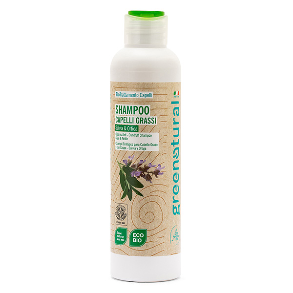 Shampoo antiforfora eco-bio alla Salvia e Ortica 250 ml.