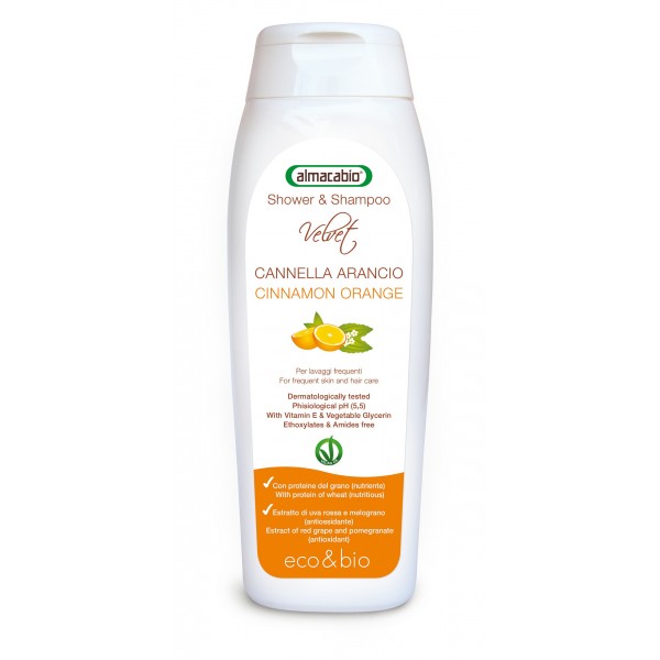 Shower & Shampoo Cannella Arancio da 250 ml.