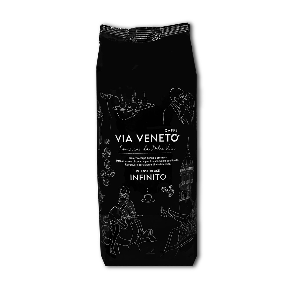 Caffè in grani Via Veneto miscela infinito 500 gr