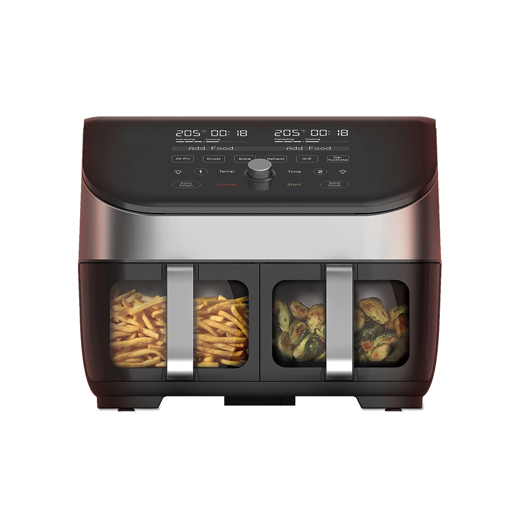 Friggitrice ad aria multiuso Instant Vortex Plus Dual ClearCook 8 litri