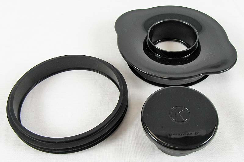 LIQUIDISER LID (BLACK), LID SEAL AND FILLER CAP