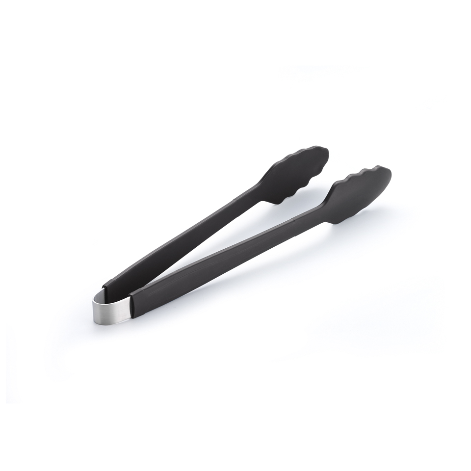 Pinza per barbecue o forno in silicone antracite