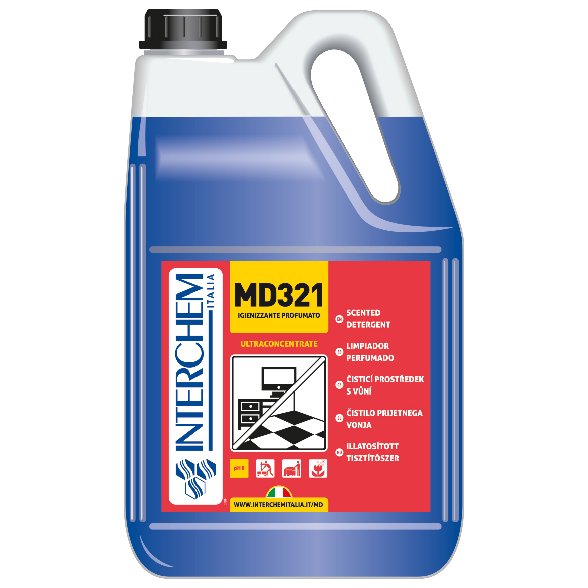 Detergente igienizzante profumato MD 321