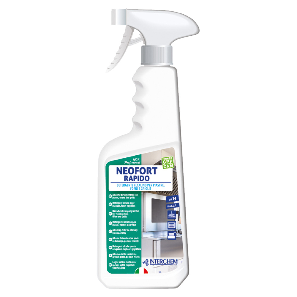 Detergente per forni, piaste e griglie Neofort rapido 750 ml