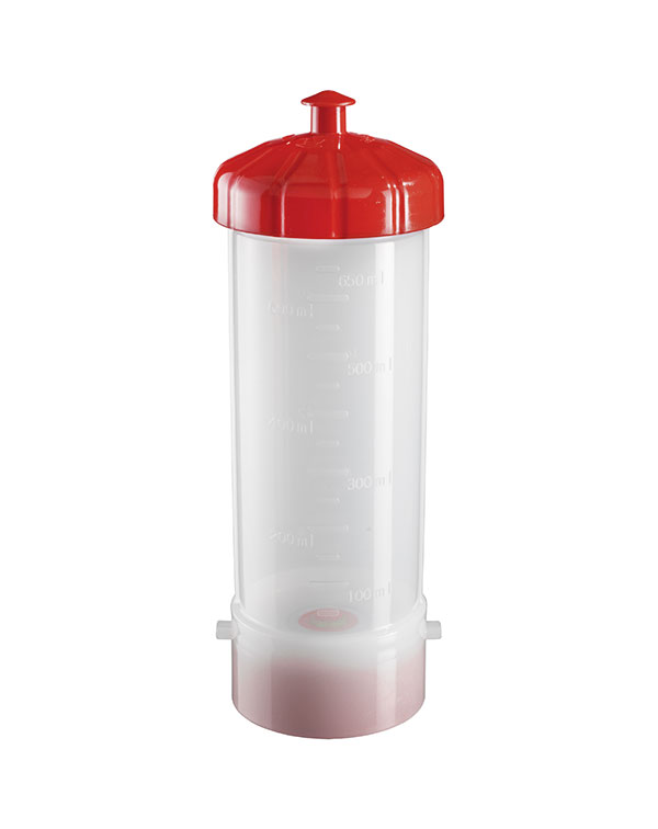 Flacone Bio System rosso da 0,65 L