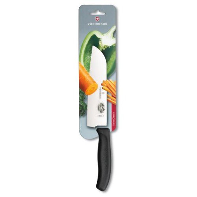 Blister coltello Santoku 17 cm nero - Victorinox Swissclassic