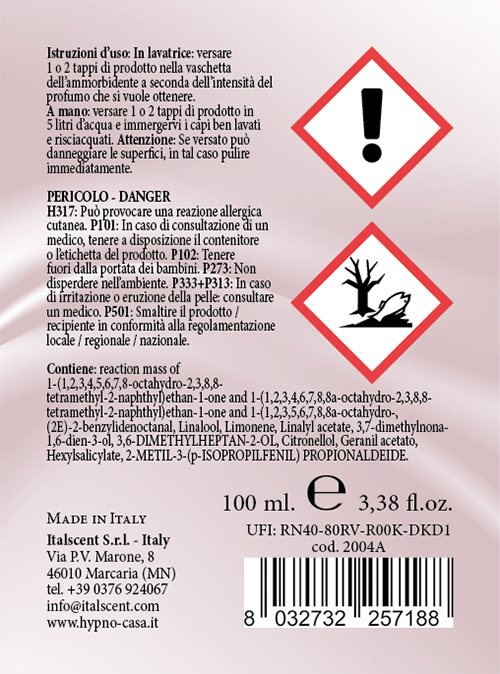 Profumo per lavatrice concentrato Poesia di fiori 100 ml