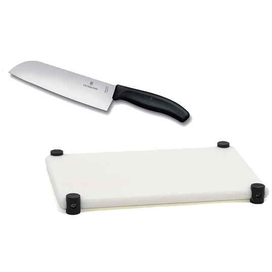 Promo tagliere e coltello Santoku