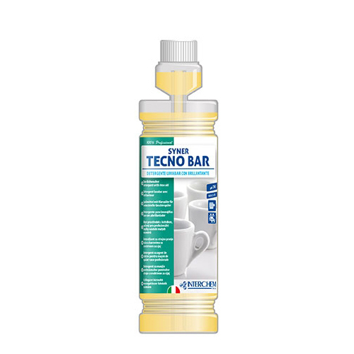 Detergente Syner tecno bar con brillantante 1000 ml per stoviglie