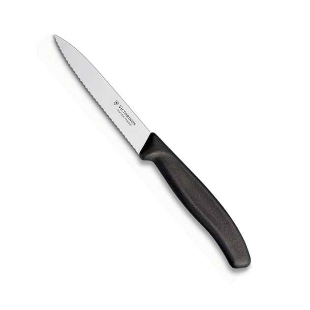 Spelucchino ondulato manico ergonomico nero - Victorinox Swissclassic