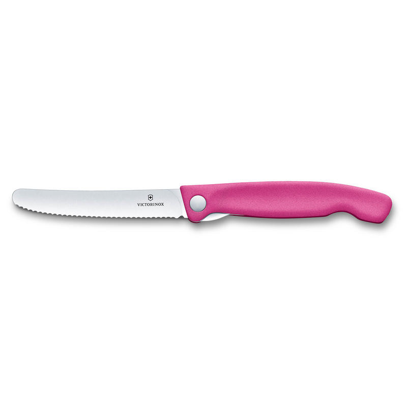 Coltello pieghevole seghettato rosa - Victorinox Swissclassic