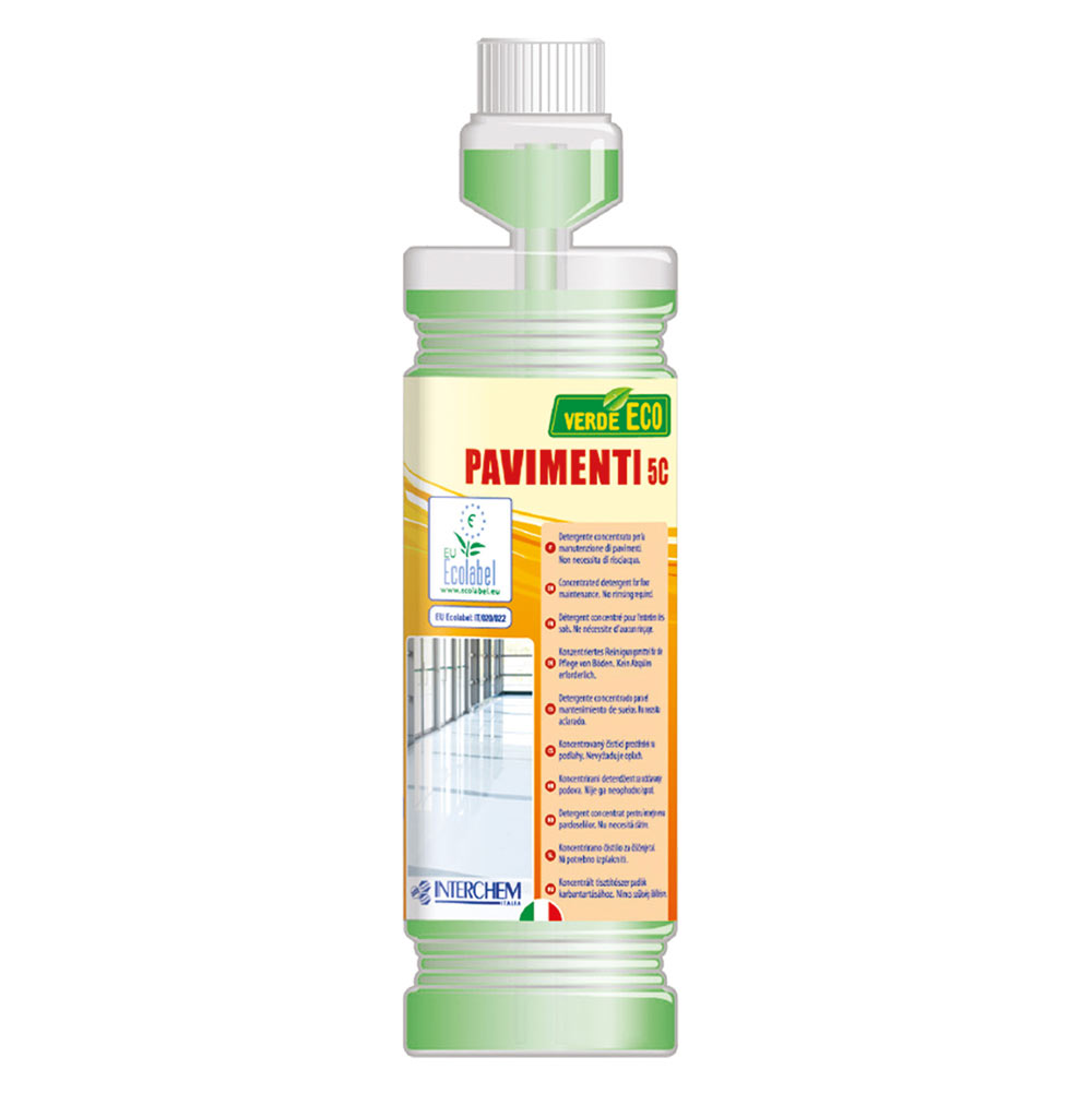 Detergente superconcentrato pavimenti Verde Eco 5C 1 litro