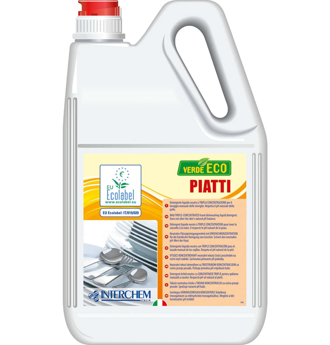 Detergente stoviglie manuale Verde Eco Piatti 5 litri